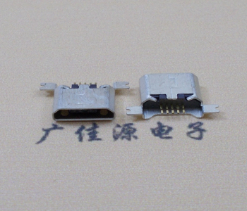 龙门MK USB B Type 沉板0.9母座后两脚SMT口不卷边
