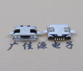 龙门MICRO USB 5P接口 沉板1.2贴片 卷边母座