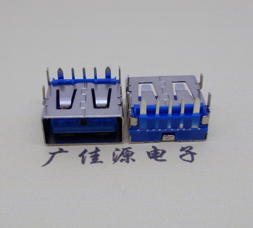 龙门 USB5安大电流母座 OPPO蓝色胶芯,快速充电接口