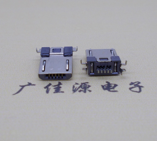 龙门Micro usb焊板式公头贴片SMT款无弹超薄