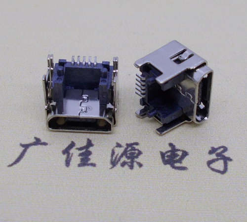 龙门MICRO USB5pin加高母座 垫高1.55/2.5/3.04/4.45尺寸接口