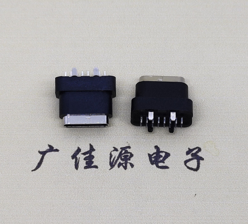 龙门type c16pin防水连接器.点胶防水IPX7等级.立式接口母座